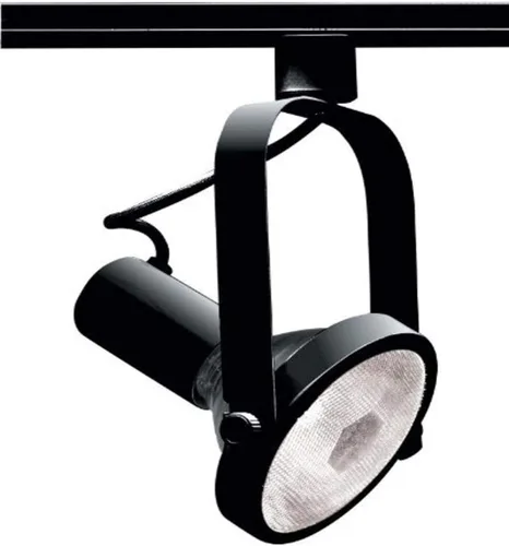 Vista 34 de TH205 R20 cabezal de carril cilíndrico de Nuvo, color negro, TH281, 150.00watts, 120.00 volts