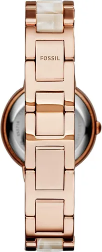 Vista 4 de Fossil Virginia - Reloj de cuarzo de acero inoxidable con detalles de cristal para mujer, Virginia - ES3282