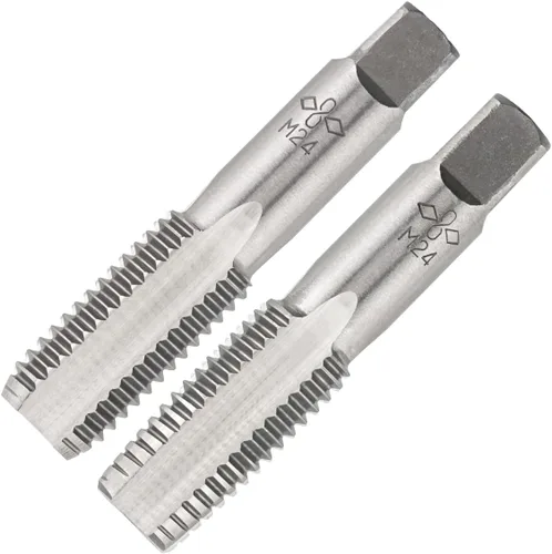 Vista 47 de M2 X 0.4 Mano métrica de grifo, mano derecha M2 X 0.016 in roscado mano grifo 1 par M2 X 0.4 Hand Tap 1Pair, Made of Alloy Tool Steel, Includes a