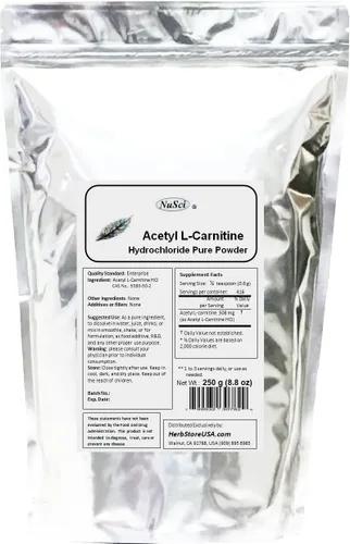 Vista 4 de ALC Acetil L-Carnitina HCl Polvo Pure Form (17.64 oz (1.1 Lb))