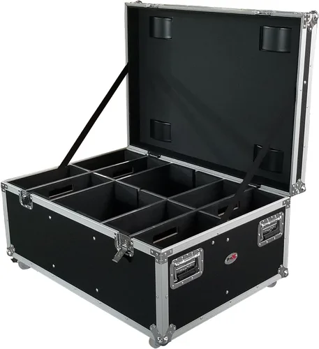Vista 7 de ProX XS-PARU612W Par Can Utility Case W-Wheels puede contener 6 luces LED grandes o 12 delgadas Par