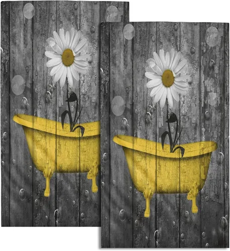 Vista 20 de Giwawa Juego de 2 toallas de mano vintage con diseño de oso y ciervo, diseño de alce y árbol, toalla de cara súper suave para baño, cocina, hombre