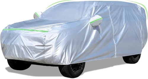 Vista 7 de Funda para automóvil sedán (155-170 pulgadas), ajuste universal, impermeable, Dupont Oxford, todo tipo de clima, protector de granizo, protección