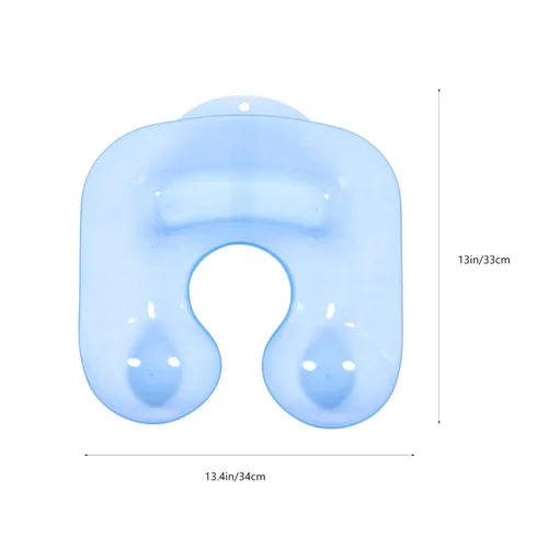 Vista 2 de Healifty Fregadero portátil para peluquería para el cuello, bandeja para el hombro, contenedor permanente, lavabo para lavado de cabello, cuenco