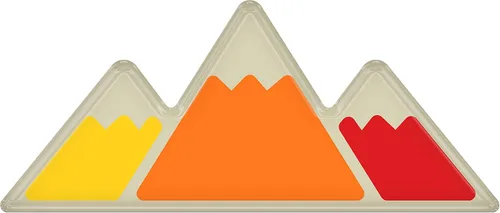 Vista 21 de Insignia tricolor - Compatible con Toy Taco, Tun y 4Run Negro con escala de grises TRI