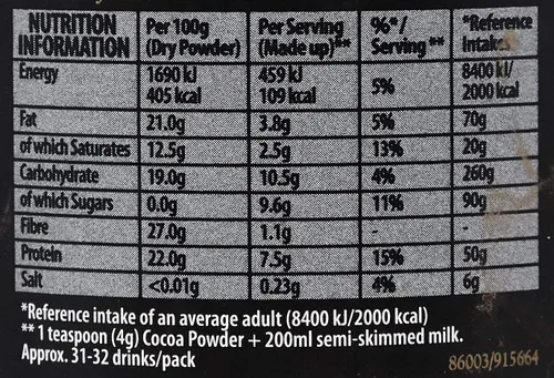 Vista 5 de GREEN & BLACKS Cacao Orgánico en Polvo, 125 GR
