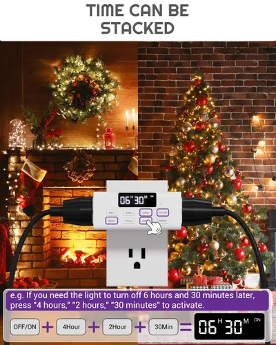 Vista 2 de NEARPOW - Temporizador de cuenta regresiva para interiores, temporizadores de apagado automático con pantalla grande, cuenta regresiva