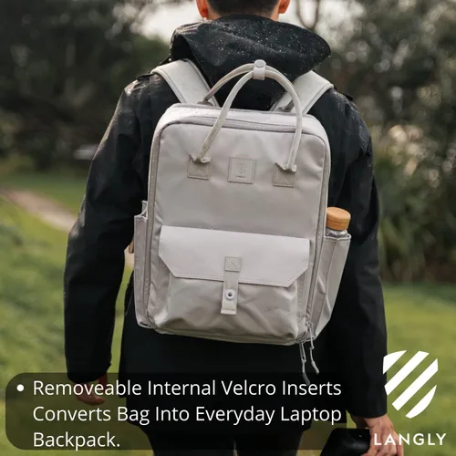 Vista 3 de LANGLY Mochila para cámara Sierra: una mochila fotográfica moderna y fácil de viajar, compatible con portátiles de 18 pulgadas y con todo