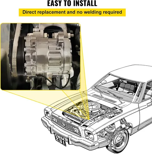 Vista 6 de Compresor universal 7176 SD7B10 SD7B10 2010061 167515 168515 168515 de CO7176C Sanden