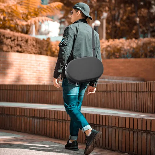 Vista 7 de Carrying Case Compatible with MetaOculus Quest Pro, Virtual Reality Headset Game System Storage Holder, VR Accessories Travel Organizer for