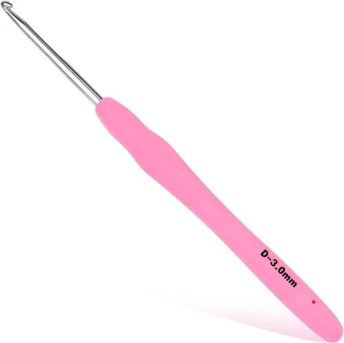 Vista 9 de SHWAKK Gancho de ganchillo pequeño, gancho ergonómico de encaje de 0.020 in, agujas de ganchillo pequeñas para manos artríticas, agujas de tejer