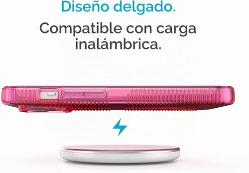 Vista 8 de Speck Funda transparente para iPhone 14 y iPhone 13 – Protección contra caídas, resistente a los arañazos y a prueba de amarilleo, funda de doble
