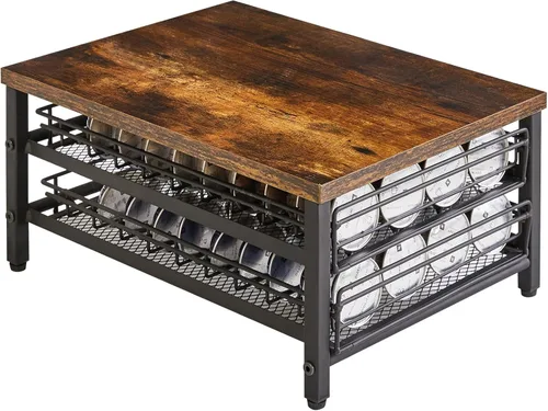 Vista 10 de IBUYKE Soporte de madera para cápsulas de café para K-Cup, capacidad de 35 Greige