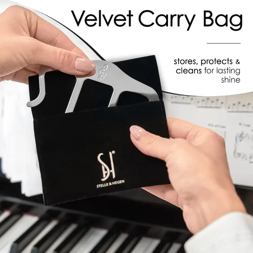 Vista 5 de Clip para libro de música, soporte para libros de piano Soporte de partituras para libros de piano, teclado e himnarios; mantiene las páginas