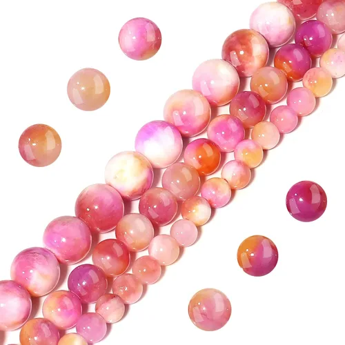 Vista 15 de 7 cuentas de piedra preciosa de chakra de 8 mm pulidas y redondas, 49 piezas, piedras naturales suaves para chakra, cristales curativos y piedras 7