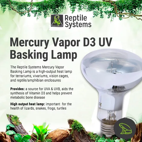 Vista 2 de Reptile Systems 34119029: Mercury Vapor D3 Uv Lámpara de 80W