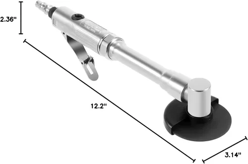 Vista 10 de Amoladora angular neumática de mango largo, herramienta de corte neumática de 90 PSI 25000 RPM, alcance extendido de 12.2 pulgadas para espacios