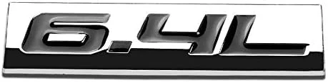 Vista 17 de 1.5L Negro/Cromo Aleación de Aluminio Auto Maletero Puerta Guardabarros Parachoques Insignia Calcomanía Emblema Cinta Adhesiva Pegatina