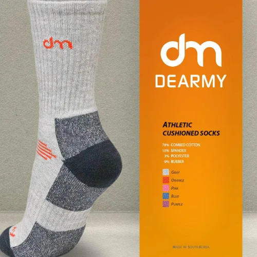 Vista 4 de DEARMY Calcetines deportivos de senderismo para mujereshombres, los mejores regaloscalcetines deportivos acolchados que absorben la humedad (5 pares)