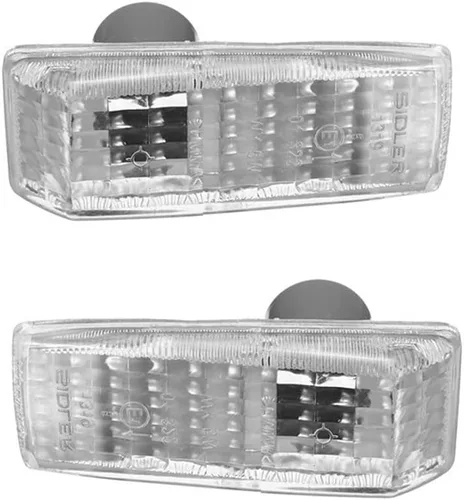 Vista 3 de Riloer Cubiertas de luz de señal de giro ABS, carcasa de lámpara de repetidor de luz de señal de marcador lateral sin bombilla, compatible
