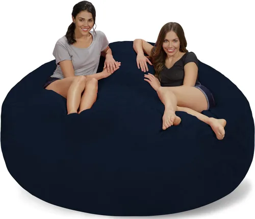 Vista 56 de Chill Sack Bean Bag Funda para silla, 3 pies, microgamuza - Oliva