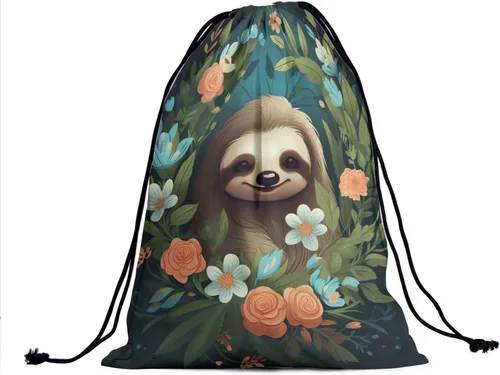 Vista 72 de Bolsa de agarre de gimnasia de piel de animal, bolsa de gimnasia con cordón ajustable, bolsa de cuerda para fauna silvestre, Mariposas Galaxy