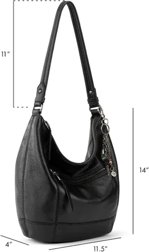 Vista 4 de The Sak Sequoia Hobo Bag - Bolso grande de cuero de primera calidad para mujer para todos los días y viajes - Bolso duradero con bolsillo