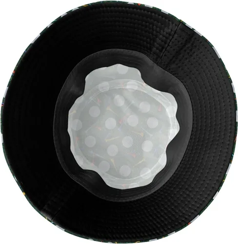 Vista 5 de Sombrero divertido de golf para mujer, hombre y mujer, con diseño de pescador