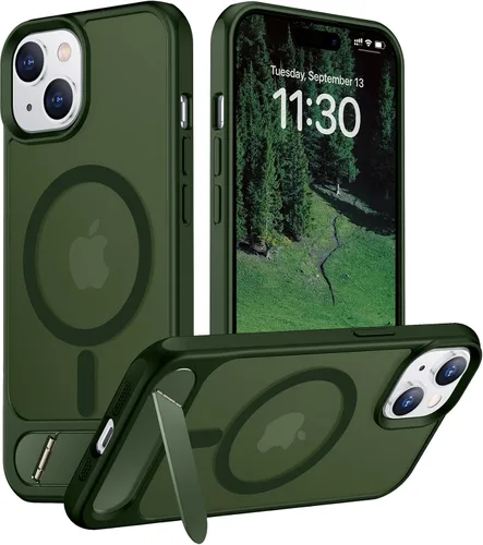 Vista 178 de Funda para iPhone 11 con compatibilidad magnética, [Soporte invisible incorporado][Compatible con MagSafe]