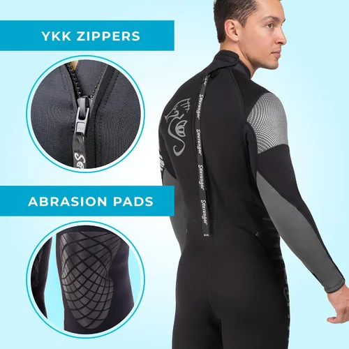 Vista 4 de Traje de neopreno Seavenger Alpha de 3mm completo