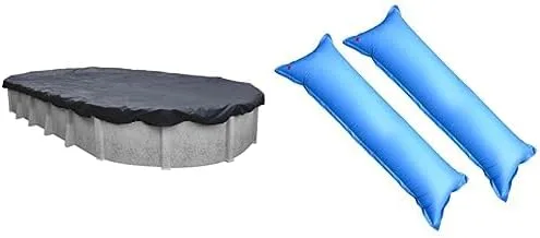 Vista 4 de Robelle 461015 - Funda de invierno para piscina con almohadas, Value-Line, piscinas sobre el suelo de 10 x 15 pies