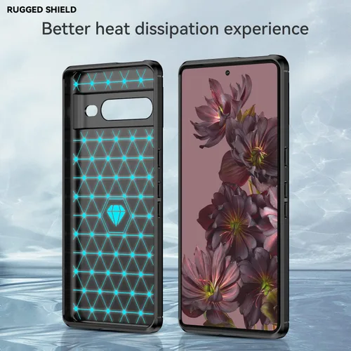 Vista 3 de Compatible con Google Pixel 7 Pro Funda protectora de goma TPU flexible de absorción de golpes para Google Pixel 7 Pro 2022 de 6.7 pulgadas