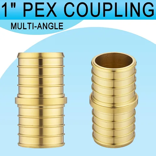 Vista 5 de Acoplamiento de engarce de púas PEX de 1 pulgada para tubería PEX-A/B/C (paquete de 15)