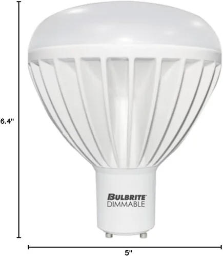Vista 3 de Bulbrite LED20BR40GU24/27K/D Reflector LED BR40 regulable de 20 vatios con base GU24, blanco cálido