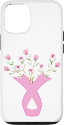 Vista 28 de Flower Jar Pink Ribbon Breast Cancer Awareness Month Women Case for iPhone 17