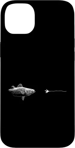 Vista 15 de Graphic Fly Fishing Hook Line - Fish Striped Bass Case for iPhone 16