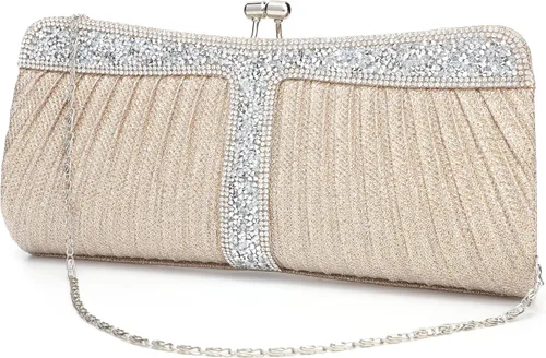 Vista 8 de Monederos de mano con diamantes de imitación para mujer, bolsos y bolsos formales de boda, fiesta, graduación, bolsas de dinero