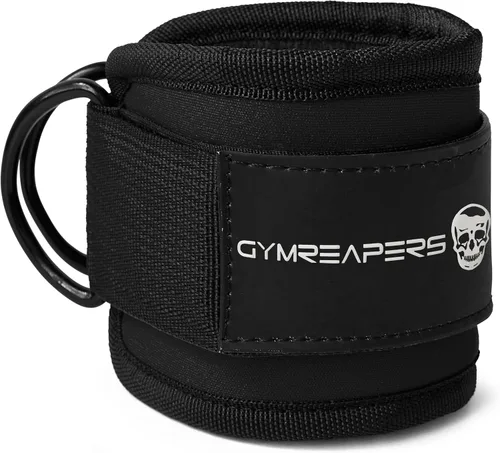 Vista 7 de Gymreapers Ankle Straps For Cable Machine Kickbacks, Glute Workouts, Lower Body Exercises - Adjustable Leg Straps with Neoprene Padding
