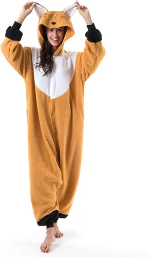 Vista 2 de Beauty Shine Disfraz unisex de dibujos animados para adultos Halloween Navidad pijamas de peluche para cosplay