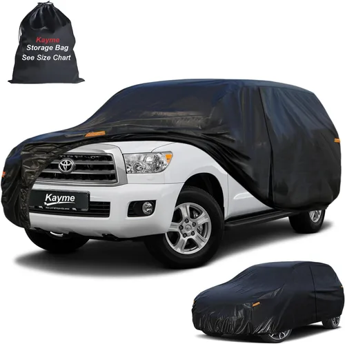 Vista 58 de Kayme Funda impermeable para automóvil deportivo para todo tipo de clima. Consulta la tabla de tallas del vehículo para un ajuste preciso. Cubierta