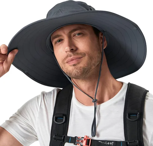 Vista 8 de Cooltto Wide Brim Sun Hats with Waterproof Breathable for Fishing, Hiking, Camping