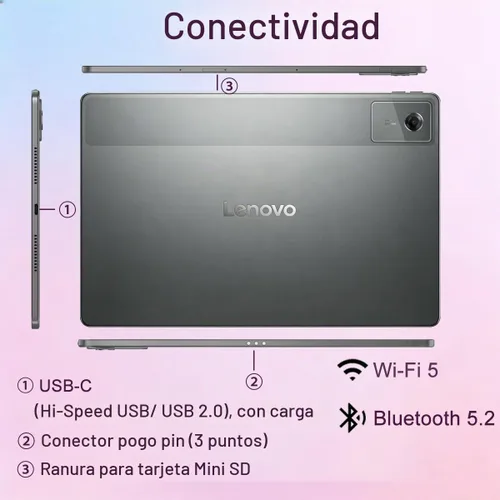 Vista 7 de Lenovo Idea Tab Plus AI Android Tablet, pantalla táctil QHD+ de 12.1 pulgadas, 2.5K QHD+, MediaTek Dimensity 6400, almacenamiento de 128 GB +