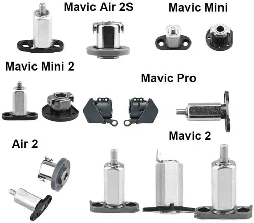 Vista 2 de Piezas de reparación de drones, eje de brazo delantero, eje de brazo trasero para Mavic Mini 2MiniAirAir 22SProMavic 2 piezas de repuesto
