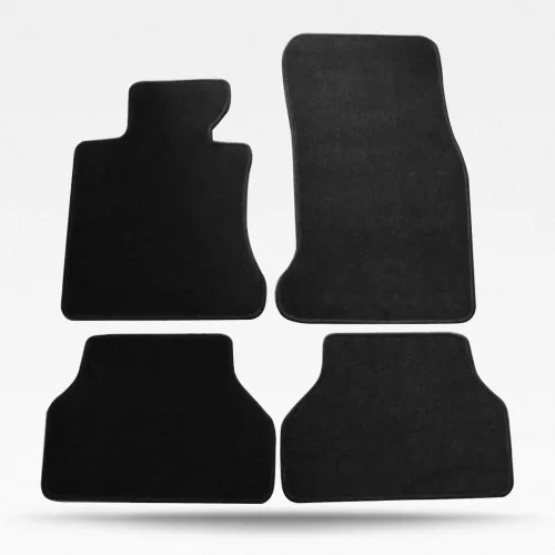 Vista 9 de Tapete para piso de automóvil, compatible con BMW E60 Serie 5 Sedan 2005-2010, juego de alfombras de nailon beige para suelo, 4