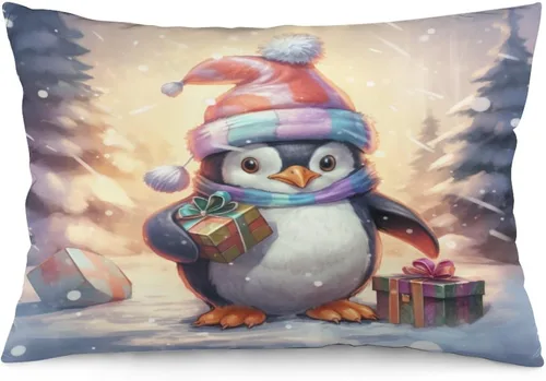 Vista 16 de Fundas de almohada de primavera con bonitos muñecos de nieve, fundas de almohada rústicas para vacaciones, funda de almohada tamaño Queen