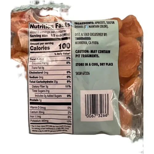 Vista 2 de Extra Choice California Apricots secos y sin hueso, 8 onzas (paquete de 1)
