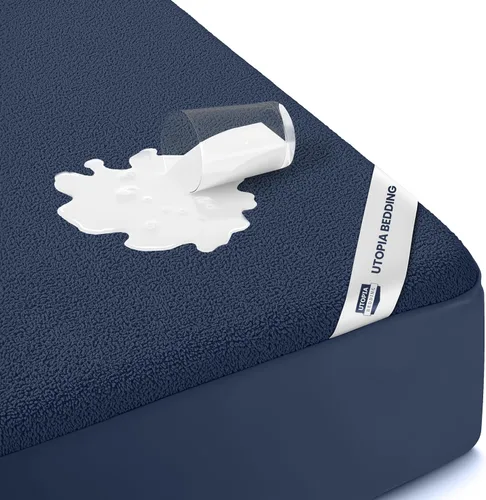 Vista 19 de Utopia Bedding – Protector impermeable de colchón tamaño individual, funda de colchón de terry premium de 200 GSM, transpirable, estilo ajustado