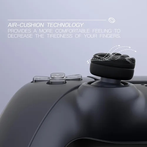 Vista 2 de PlayVital Thumbs - Tapas de cojín para el pulgar para PS54, funda de agarre para el pulgar para Xbox Series XS, tapas de agarre para el pulgar