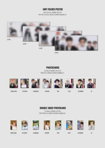 Vista 6 de JYP Ent. STRAY KIDS - NOEASY (Normal ver.) (Vol.2) Álbum+Juego de tarjetas de fotos extra (B ver.) (JYPK1271)