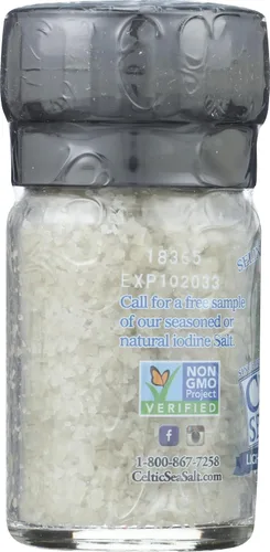 Vista 6 de Celtic Sea Salt - Sal marina con molinillo celta, color gris claro